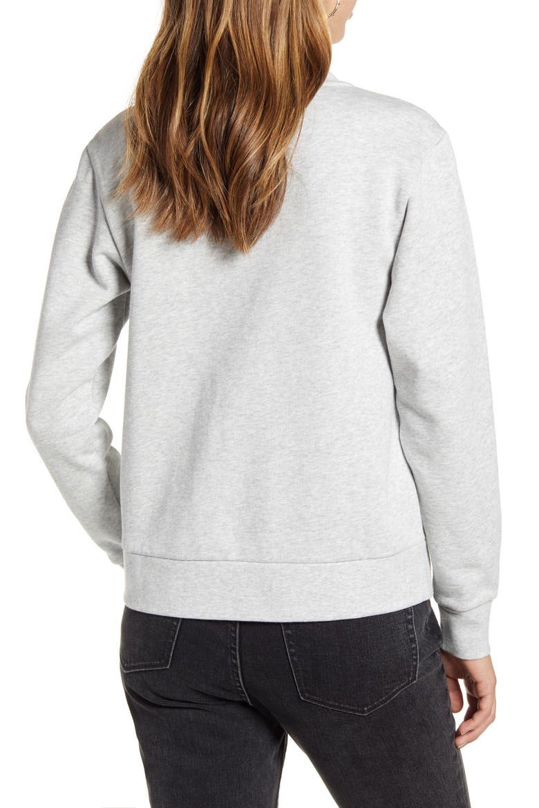 Embellished Sweatshirt, Alternate, color, GREY LIGHT HEATHER