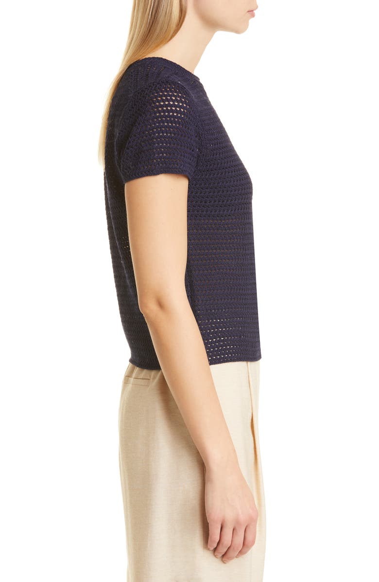 Vince Cotton Crochet Top, Alternate, color, 