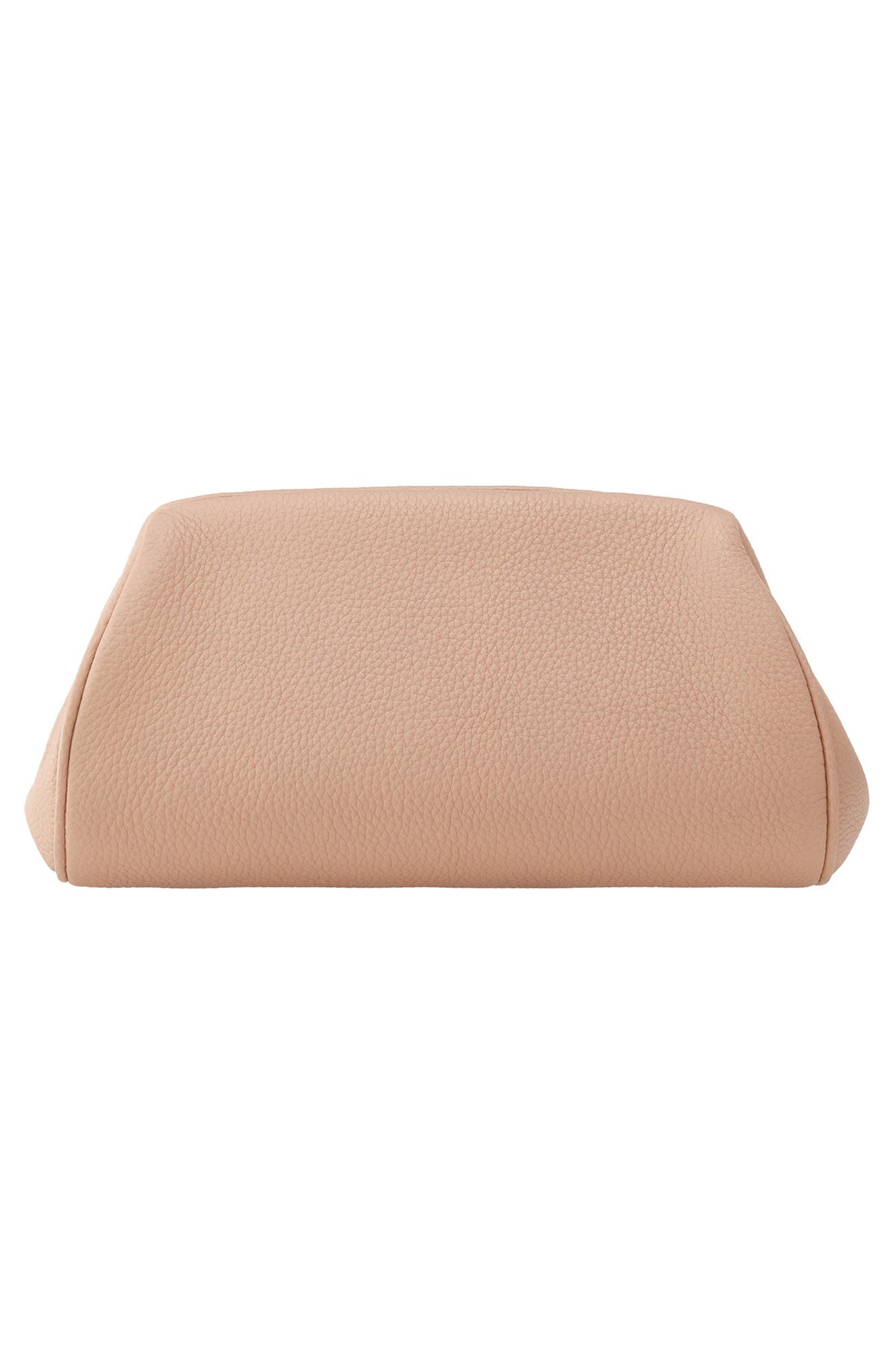 FERRAGAMO Gancio Soft Leather Clutch, Alternate, color, 