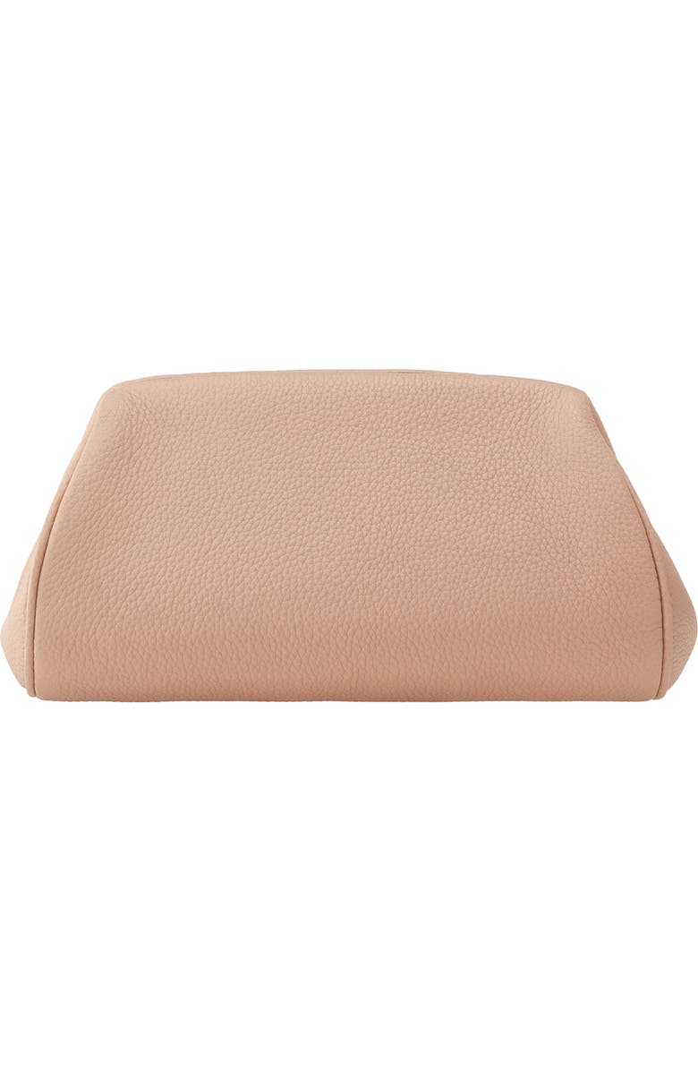 FERRAGAMO Gancio Soft Leather Clutch, Alternate, color,