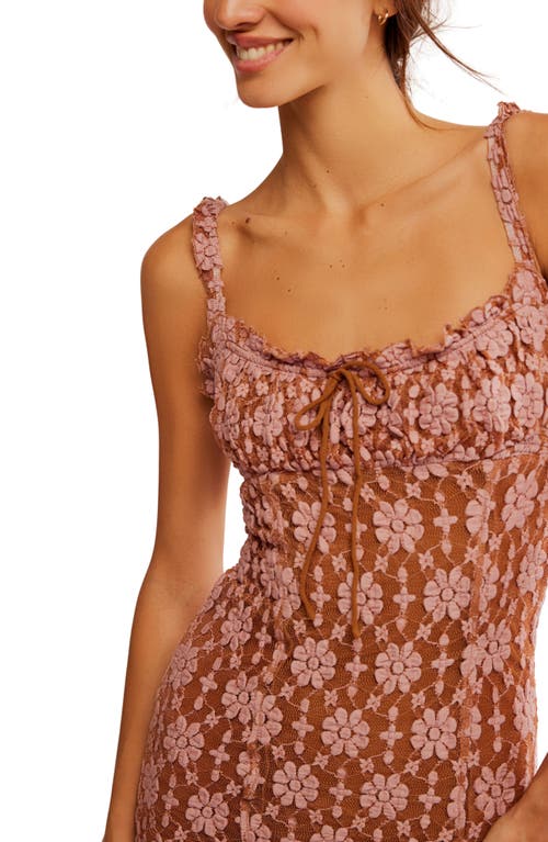 Free People Lucinda Lace Midi Ginger Combo