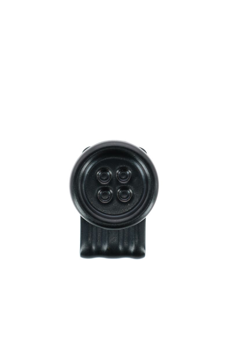 No Sew Moveable Button End Brace Clips, Alternate, color, Black