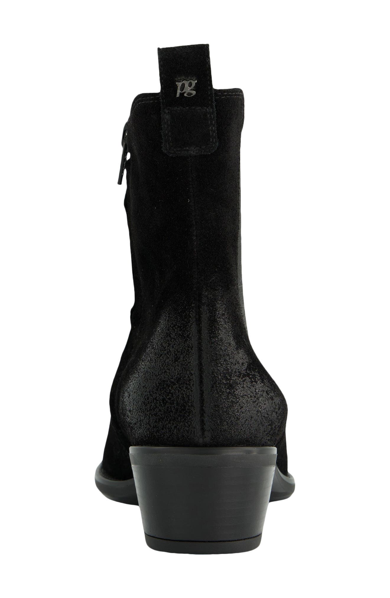 Enya Bootie, Alternate, color, BLACK SOFT SUEDE