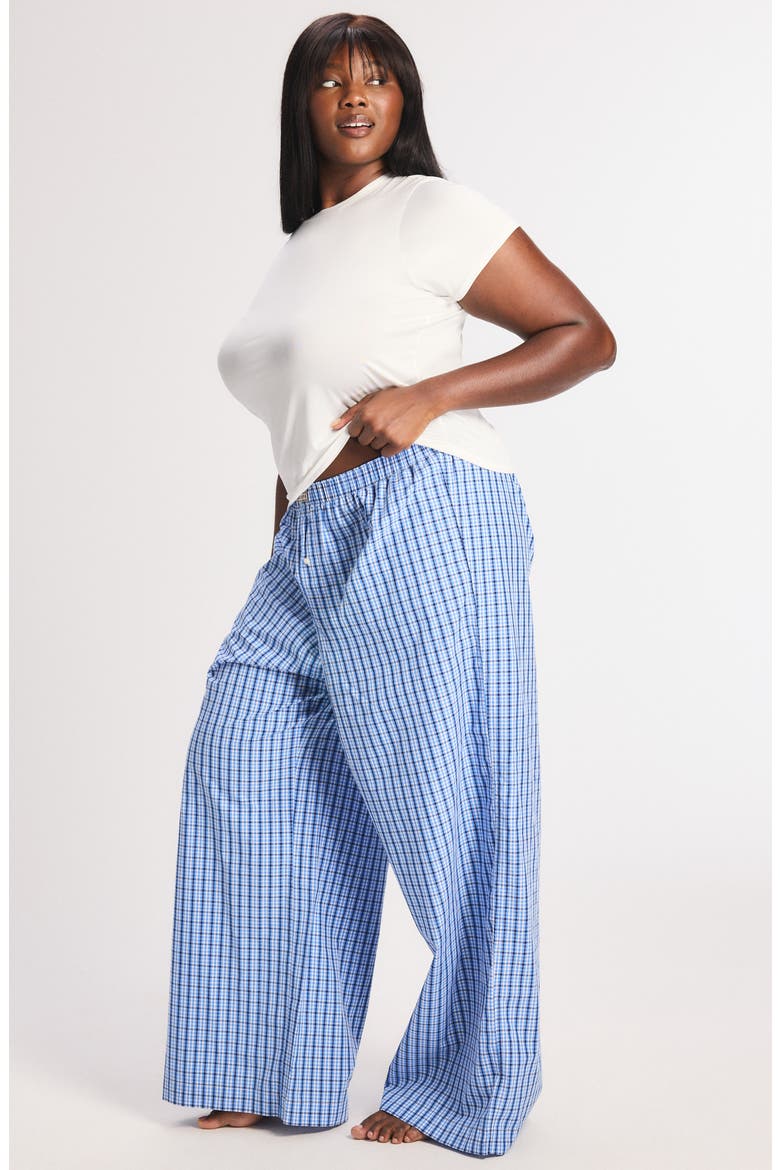 Kickback Casuals Sleep Pants, Alternate, color, SKYLINE BLUE PLAID BEHAVIOR