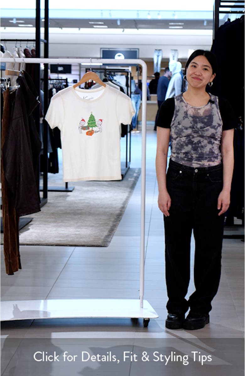 Kewpie<sup>®</sup> Christmas Tree Cotton Graphic T-Shirt, sales video thumbnail