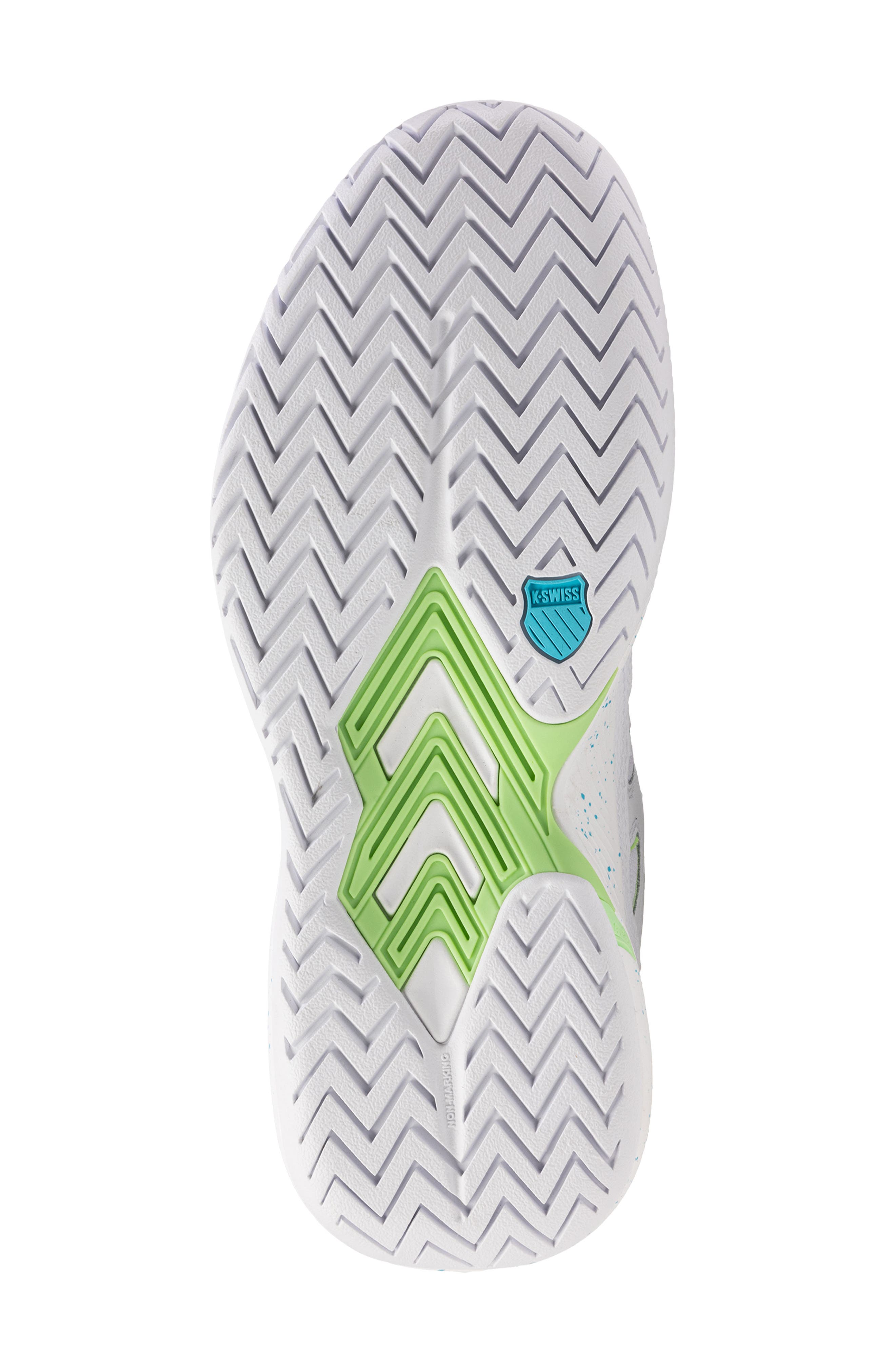 K-Swiss Tura Team Pickle Ball Running Shoe, Alternate, color, White/ Brilliant Blue/ Black