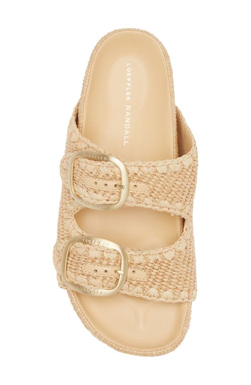 Loeffler Randall Theo Double Band Slide Sandal In Natural