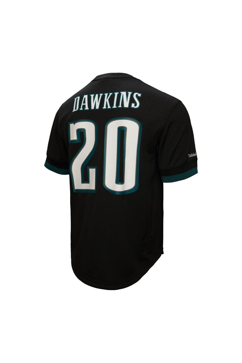 Men's Mitchell & Ness Brian Dawkins Black Philadelphia Eagles Retired Player Name & Number Mesh Top, Alternate, color, Black