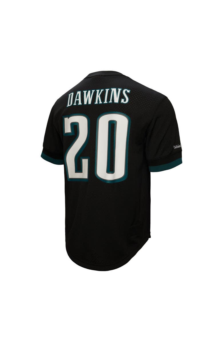 Mitchell & Ness Men's Mitchell & Ness Brian Dawkins Black Philadelphia Eagles Retired Player Name & Number Mesh Top, Alternate, color, Black