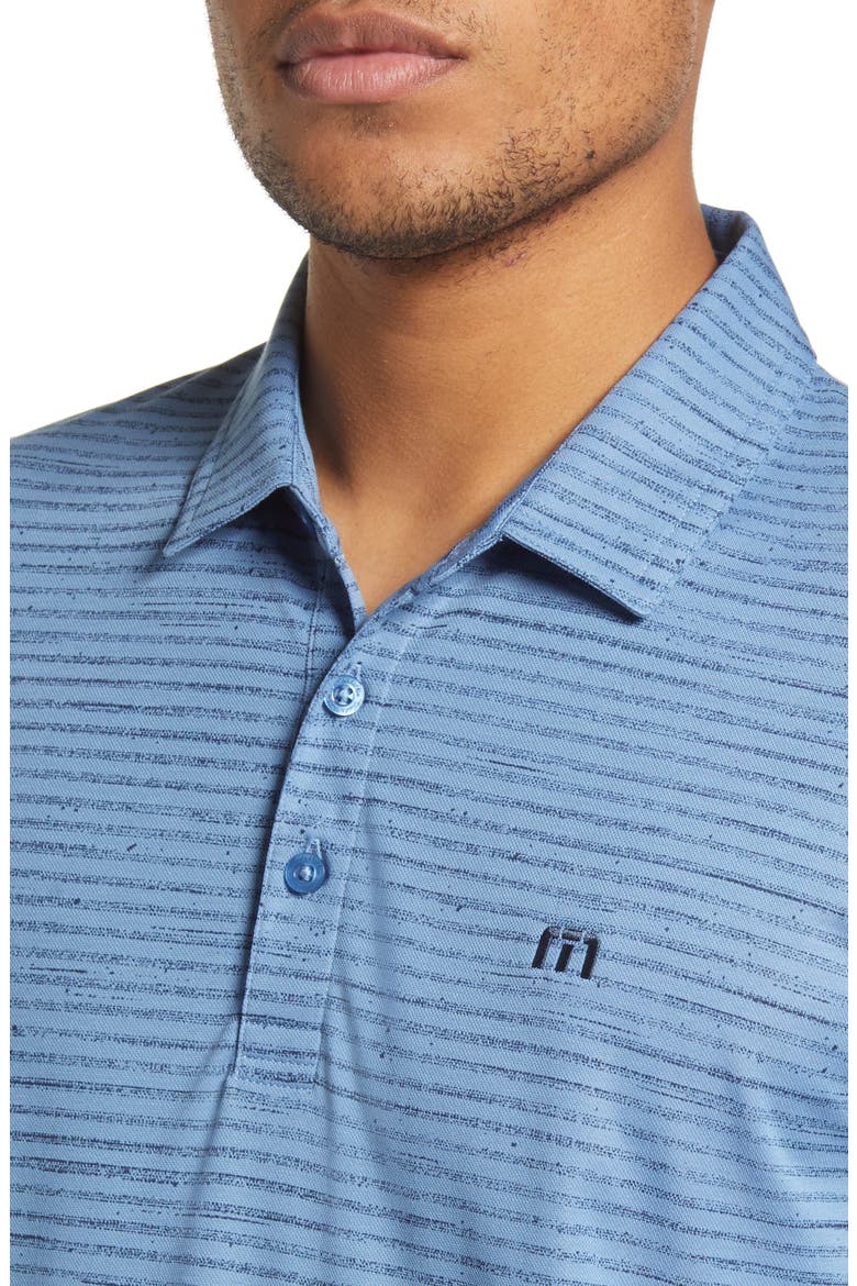Fraser Island Stripe Cotton Blend Golf Polo, Alternate, color, RIVIERA