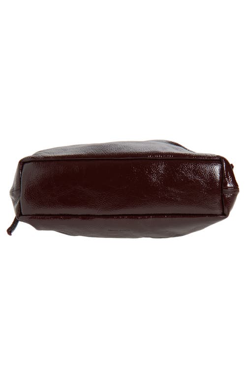 Mansur Gavriel Mini Cloud Leather Clutch In Burgundy