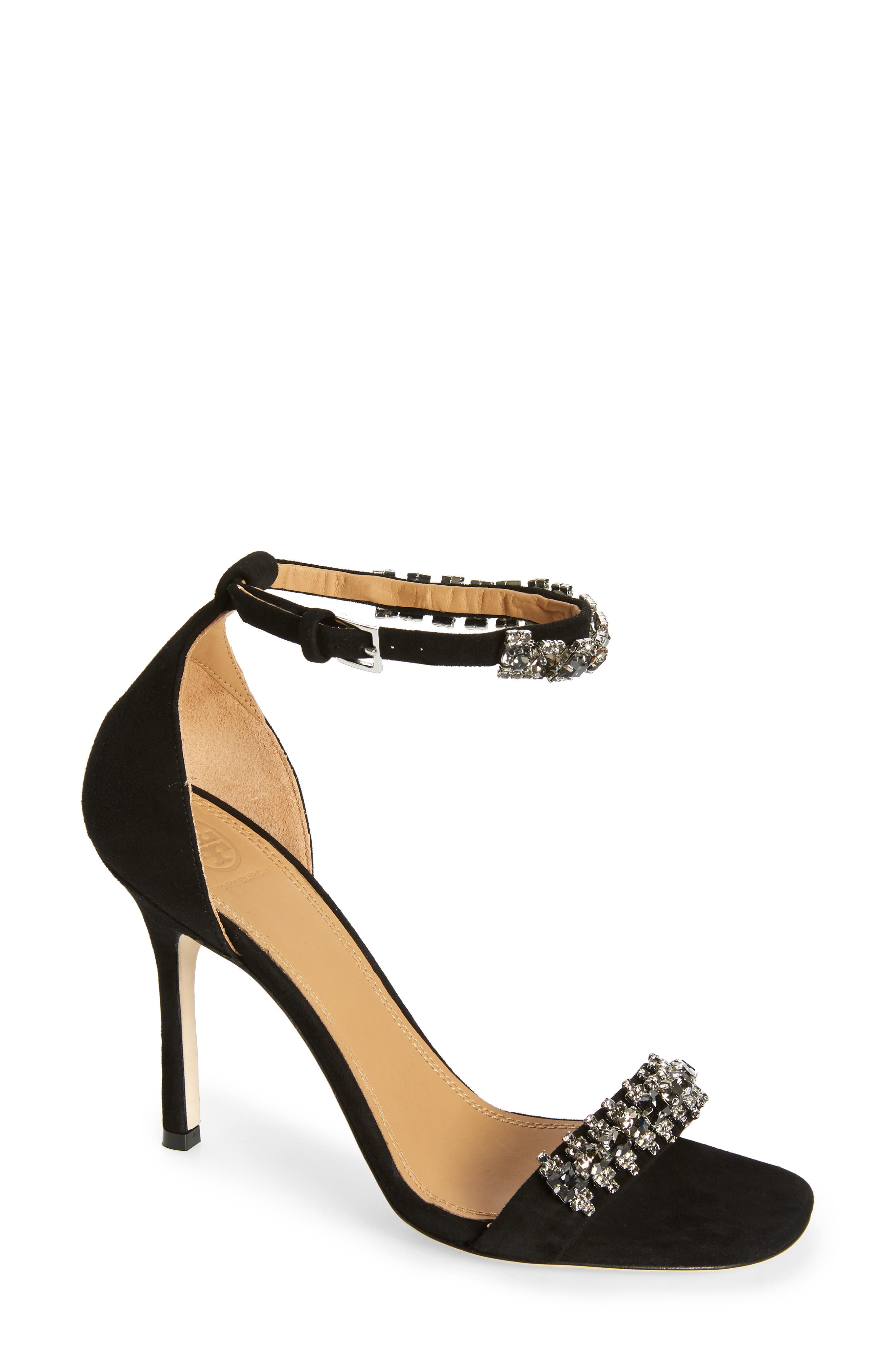 Tory Burch Embellished Leather Sandal, Main, color, 