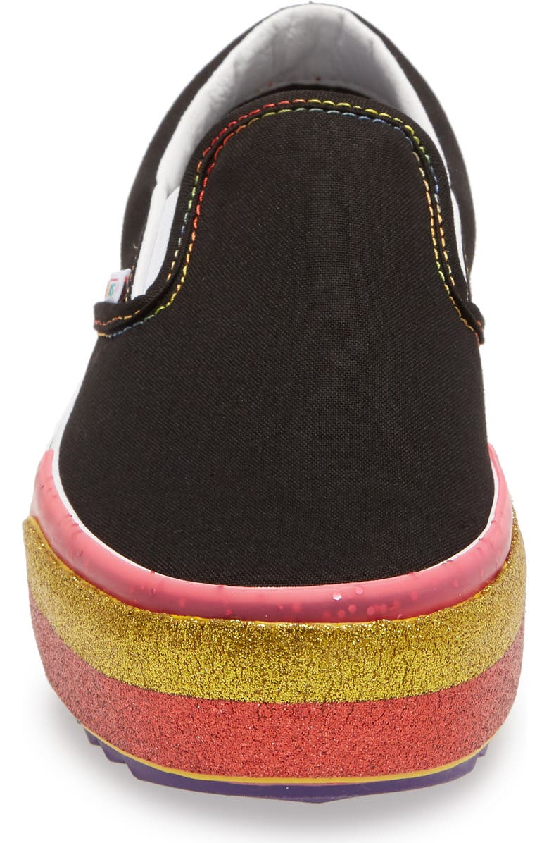 Vans Classic Slip-On Stacked Platform Sneaker, Alternate, color,