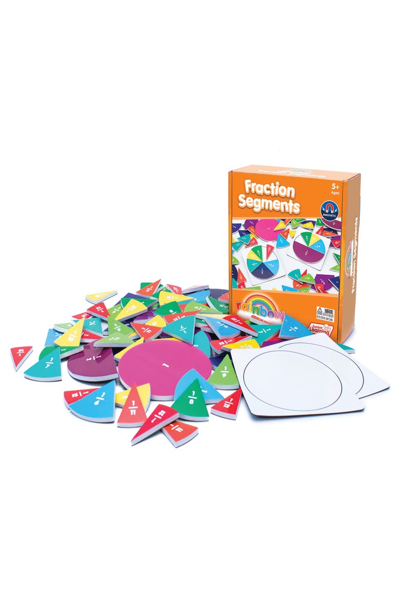 Junior Learning Fraction Segments Magnetic Activities Learning Set, Main, color, Multicolored