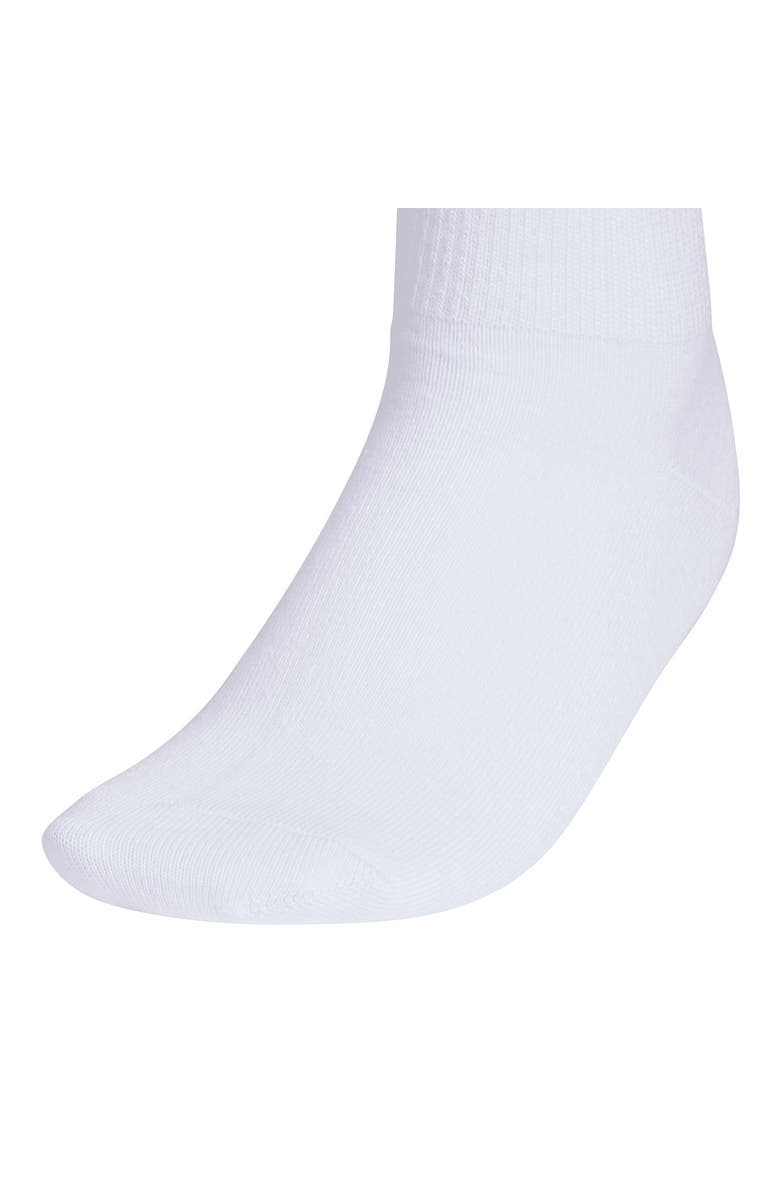 adidas Gender Inclusive Originals Luna 2.0 Assorted 3-Pack Quarter Socks, Alternate, color, White/ Black/ Heather Grey