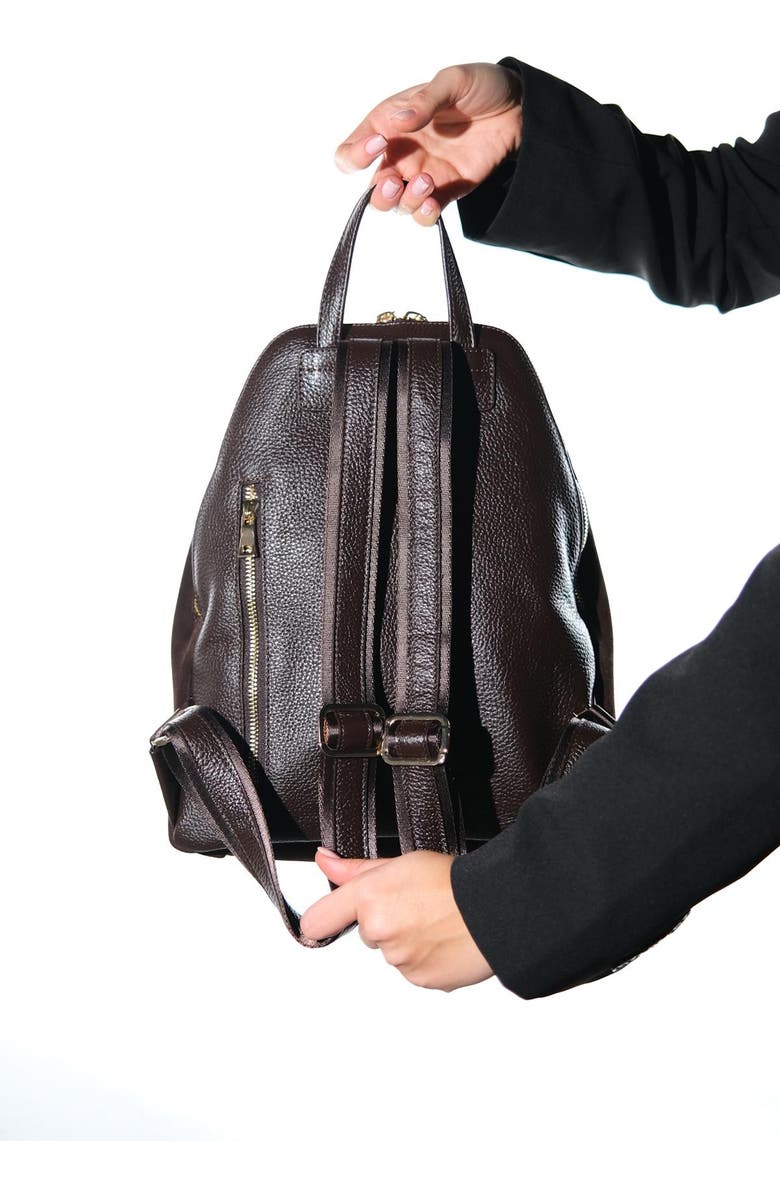 Forever & Always Shoes Josh Leather Backpack, Alternate, color, Brown Suede