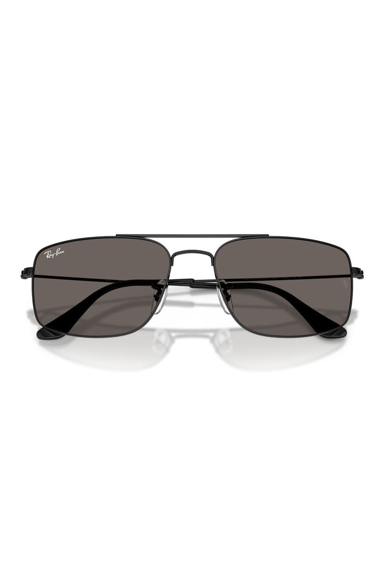 Explorer 3 Square Sunglasses, Alternate, color, BLACK / DARK GREY