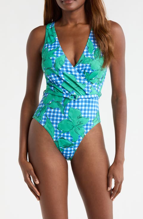 Belted One-Piece Swimsuit