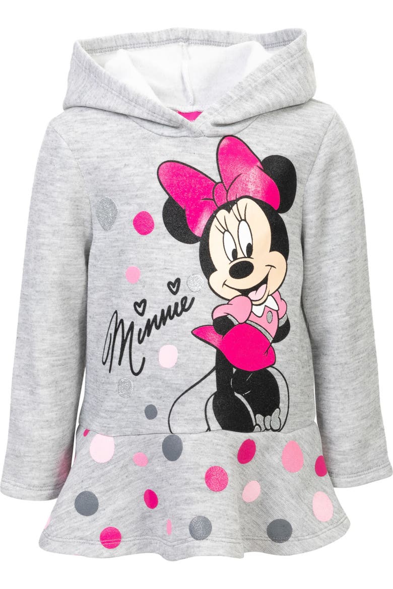 Minnie Mouse 2-Piece Fleece Hoodie and Leggings Set, Alternate, color, Minnie Grey Black