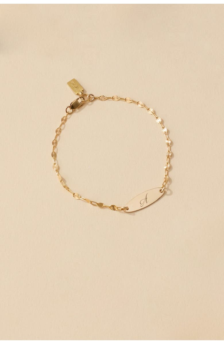 Set & Stones Banks Initial Bracelet, Alternate, color, Gold / L