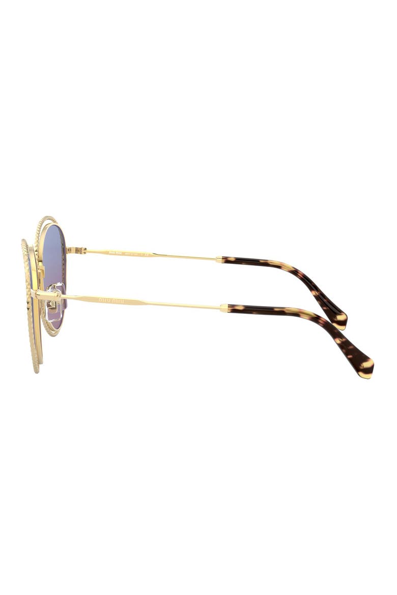 54mm Butterfly Sunglasses, Alternate, color, GOLD VIOLET GRAD YELLOW