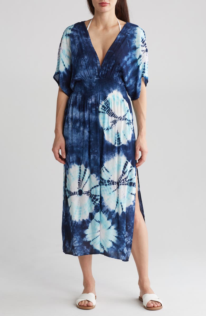 BOHO ME Kimono Side Slit Maxi Dress, Main, color, 