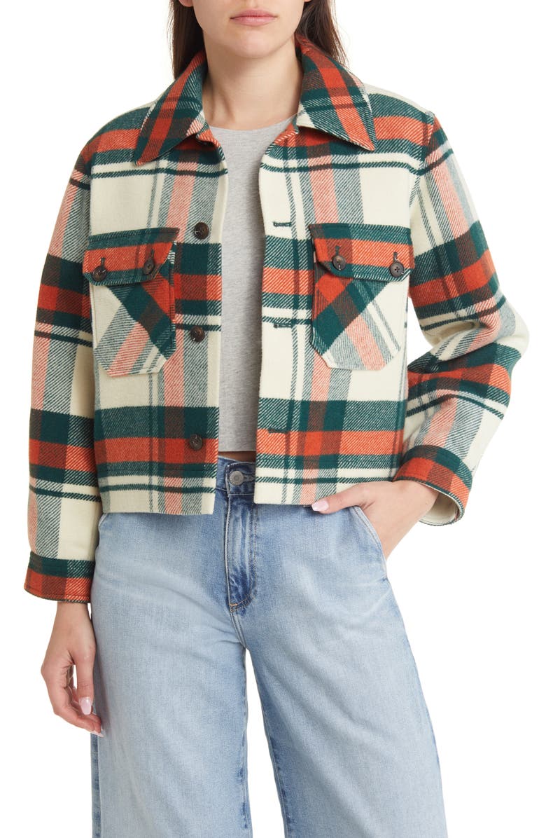 THE GREAT. The Smith Plaid Jacket, Main, color, 