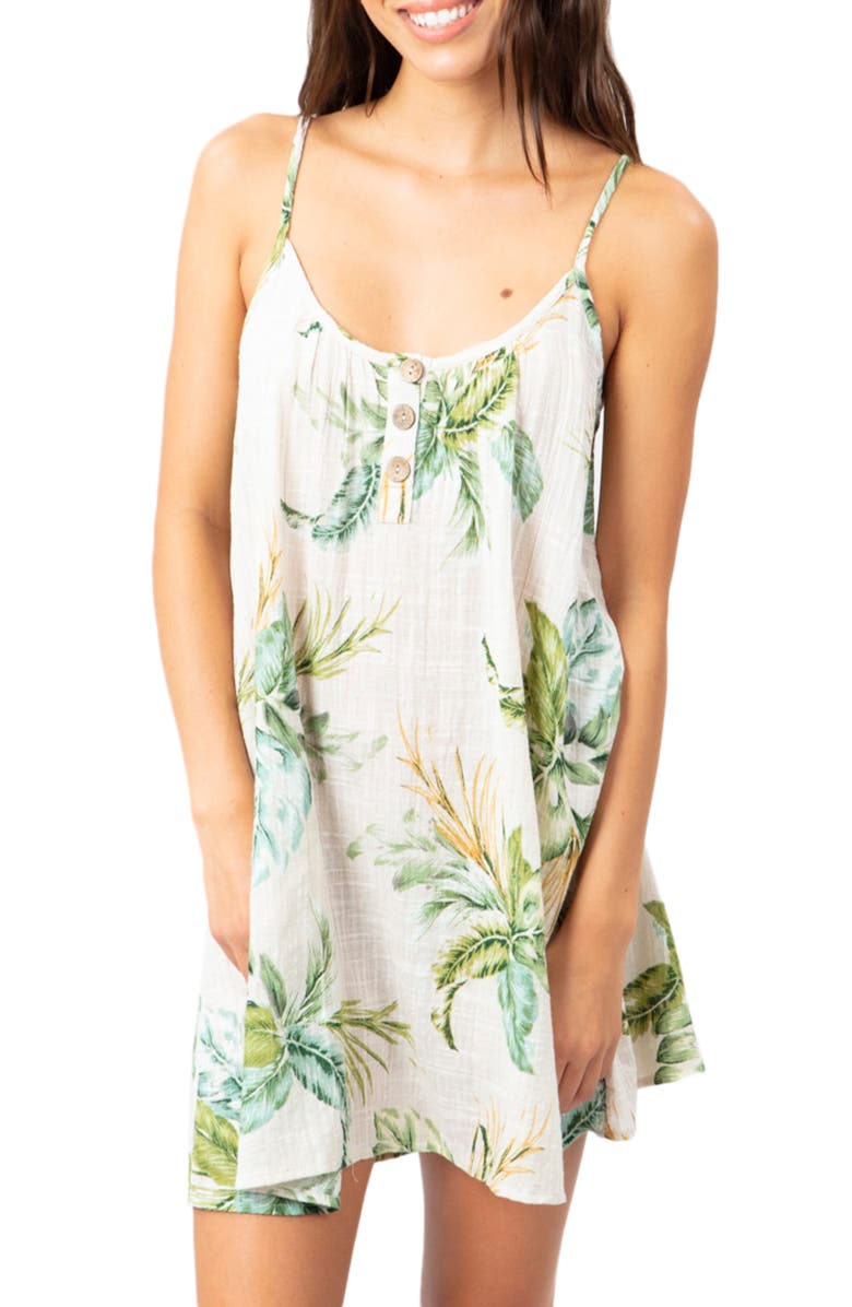 Rip Curl Palmetto Cotton Cover-Up Dress, Alternate, color, 