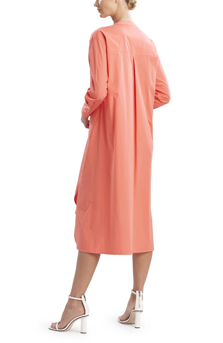 Natori Long Sleeve Cotton Poplin Dress, Alternate, color, 