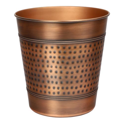 Happimess Riley Modern Classic Hammered Steel Accent 2-gallon Wastebasket