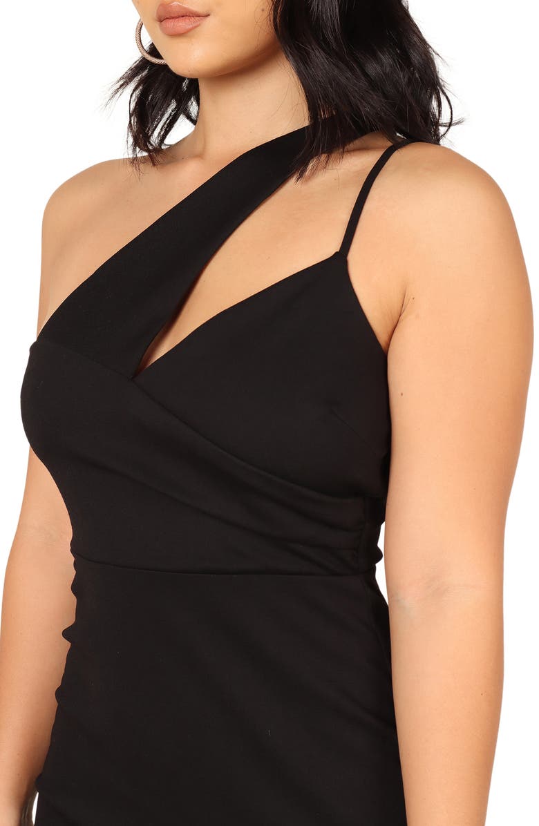 Petal & Pup Jolie Asymmetric Sheath, Alternate, color, Black