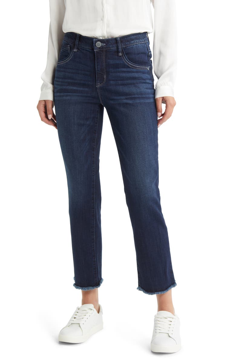 Wit & Wisdom 'Ab'Solution Raw Hem Straight Leg Jeans, Main, color, 