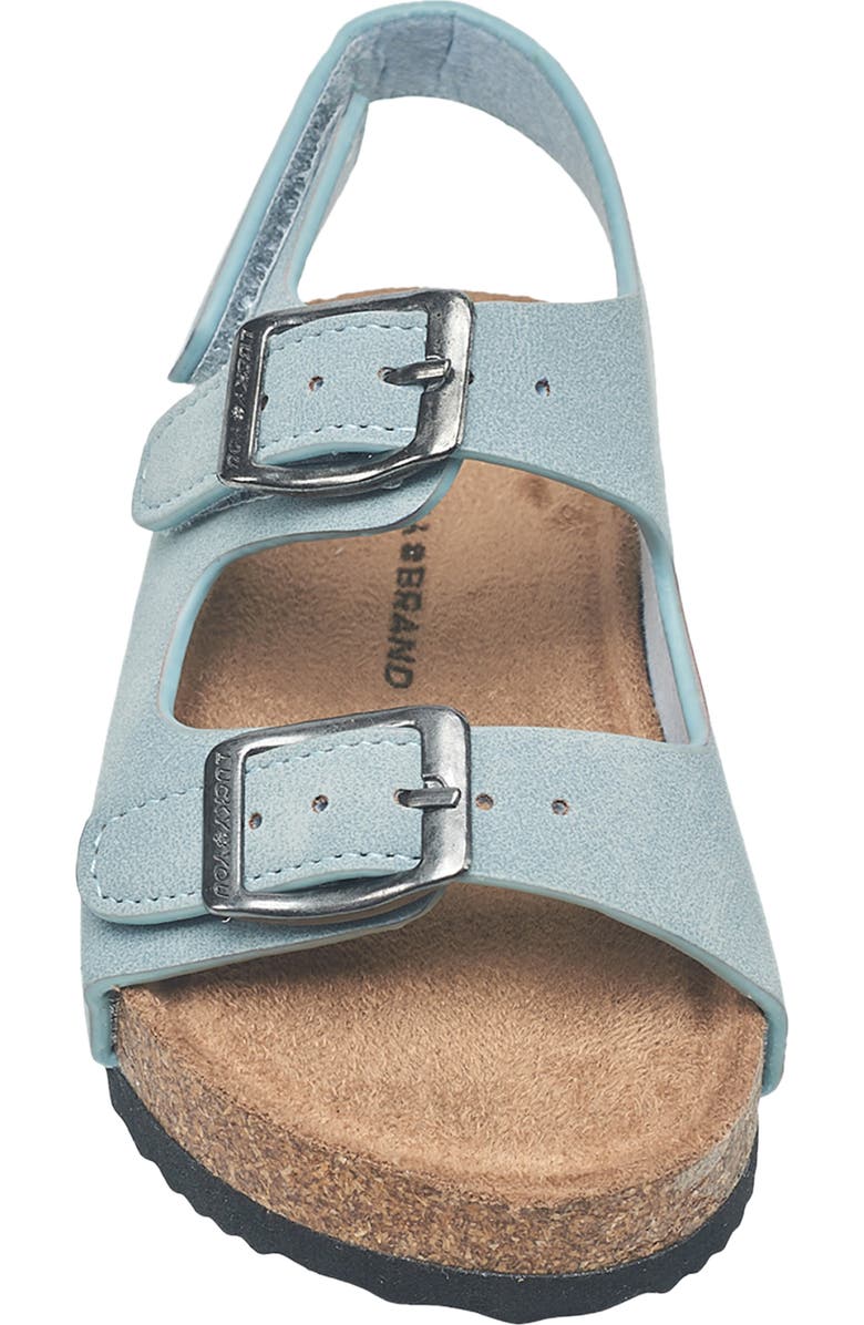 Lucky Brand Kids' Double Strap Sandal, Alternate, color, Light Blue