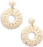 Tasha Raffia Wrap Drop Earrings