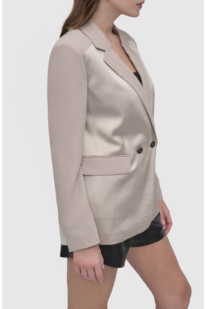 Open Back Blazer, Alternate, color, PEBBLE