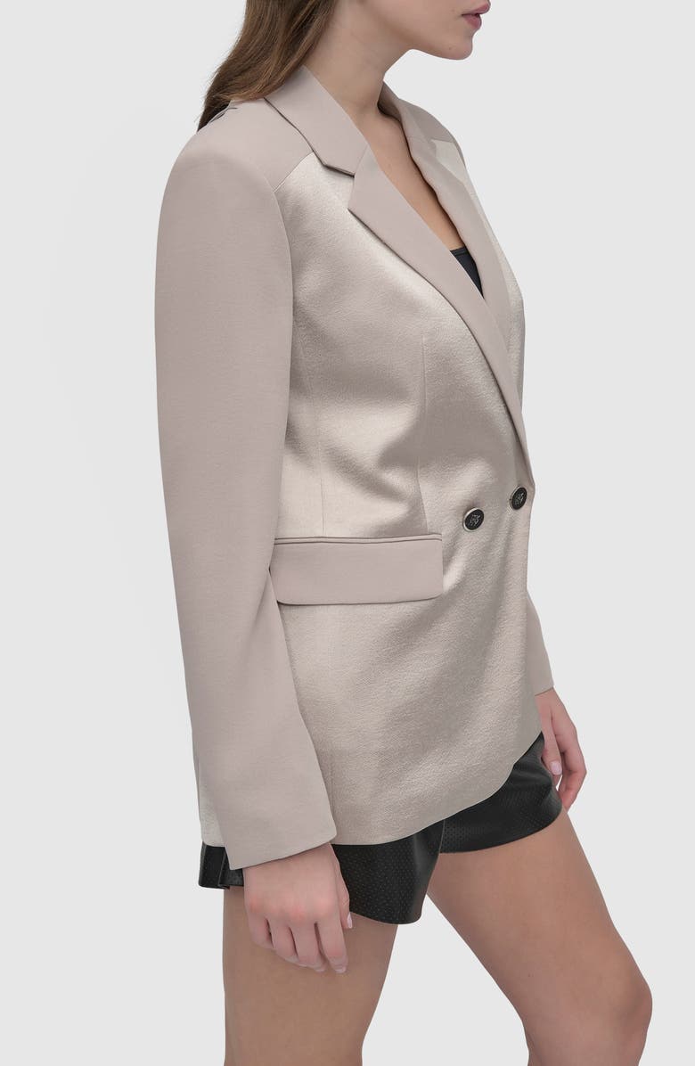 DKNY Open Back Blazer, Alternate, color, Pebble