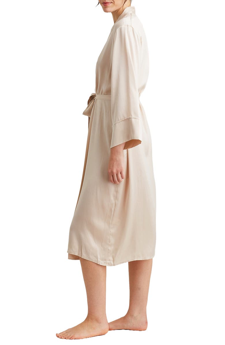 Papinelle Audrey Silk Long Robe, Alternate, color, 