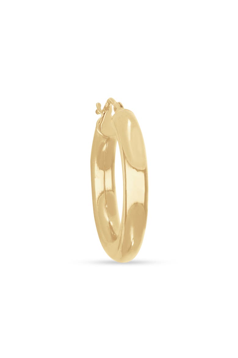 14K Gold Smooth Hoop Earrings, Alternate, color, 14K YELLOW GOLD