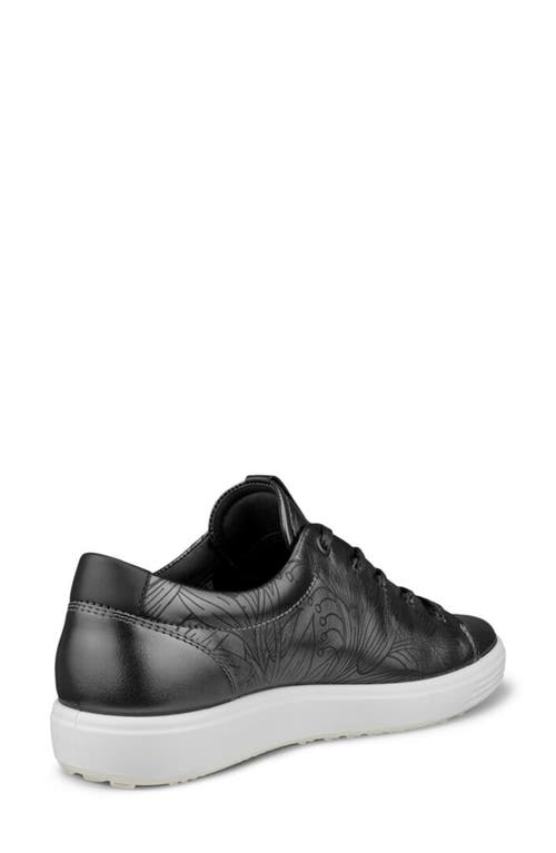 Ecco Soft 7 Sneaker In Heavy Silver
