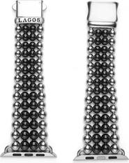LAGOS Smart Caviar Infinite Black Ceramic Apple Watch® Watchband