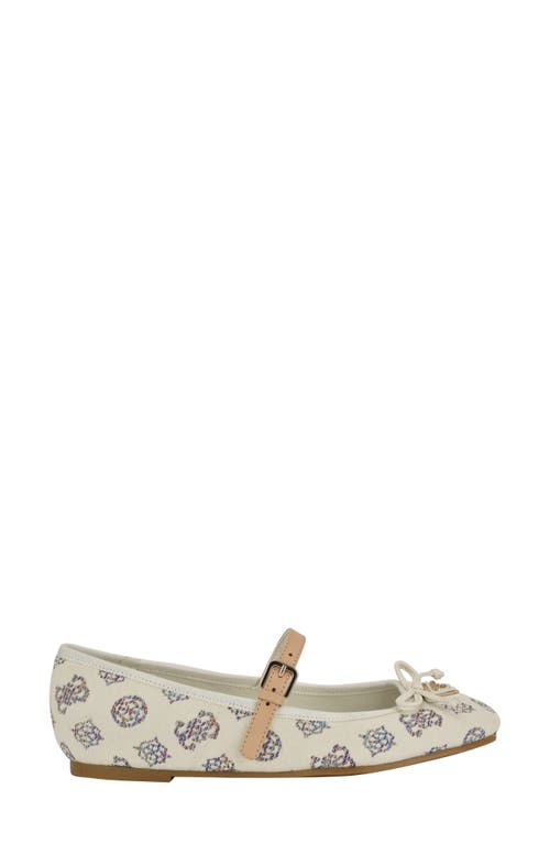 Guess Kayray Ballet Flat In White