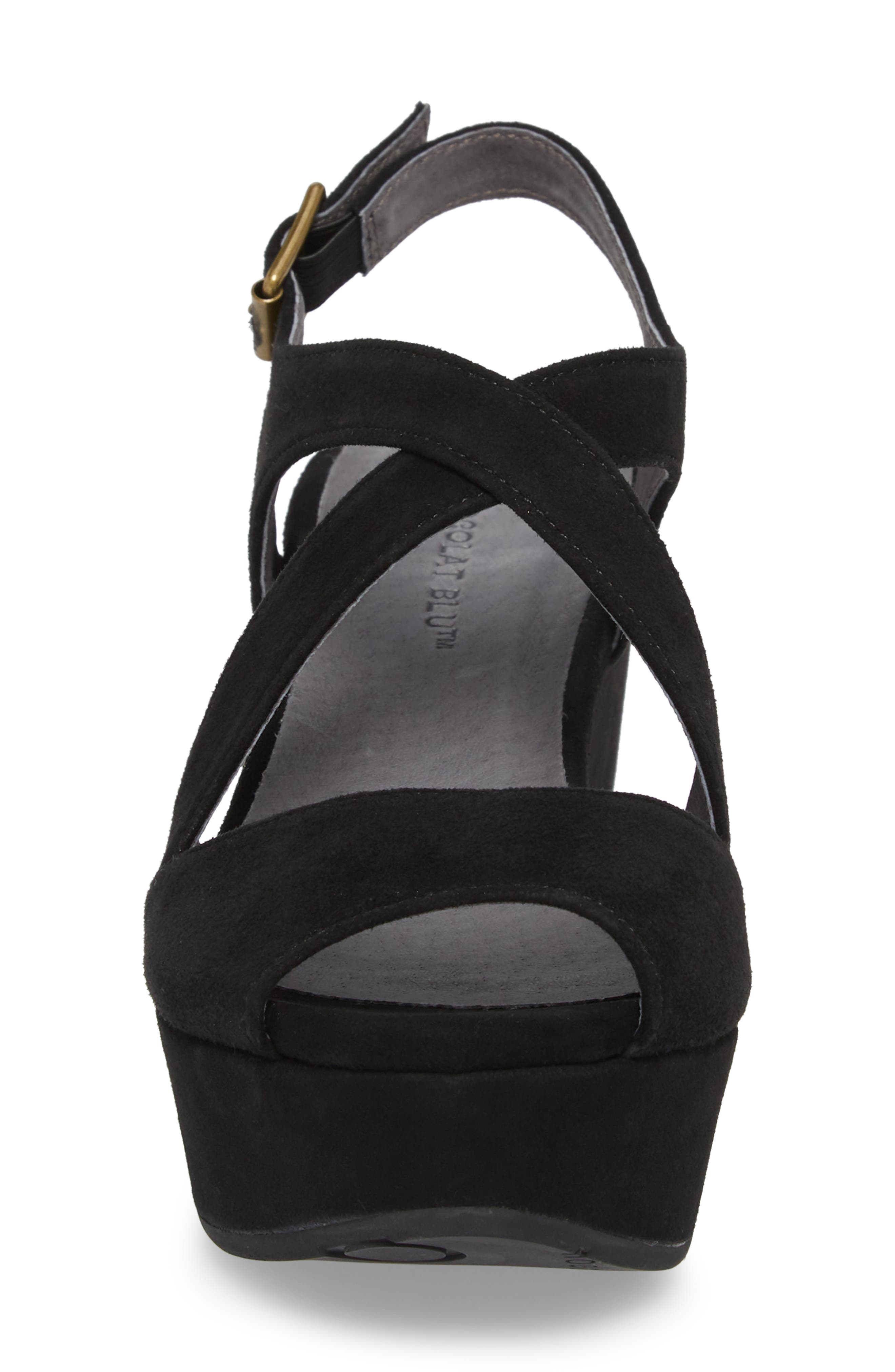 Chocolat Blu Winnie Wedge Sandal, Alternate, color, 