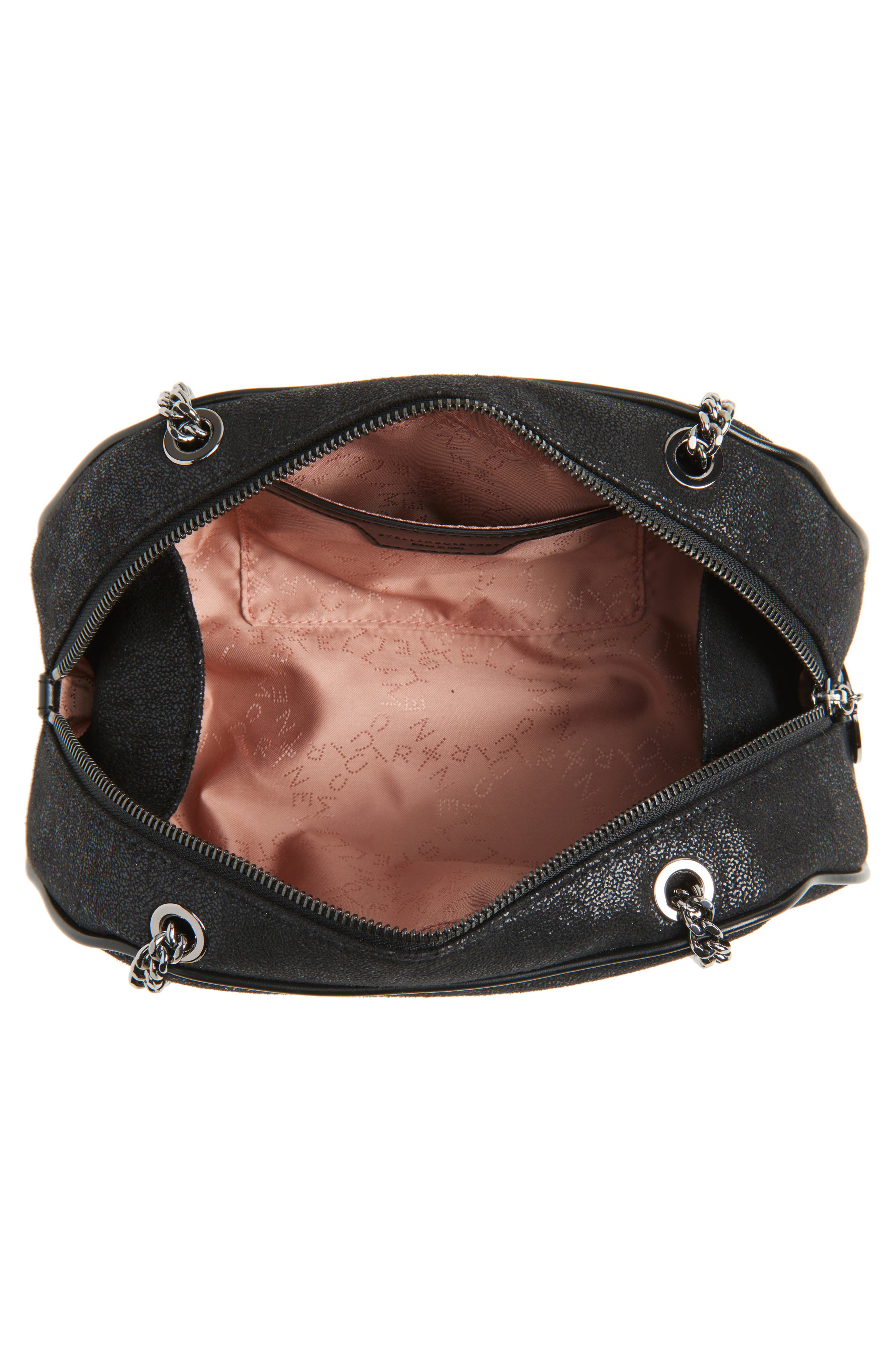 Stella McCartney Small Falabella Shaggy Deer Faux Leather Shoulder Bag, Alternate, color, 