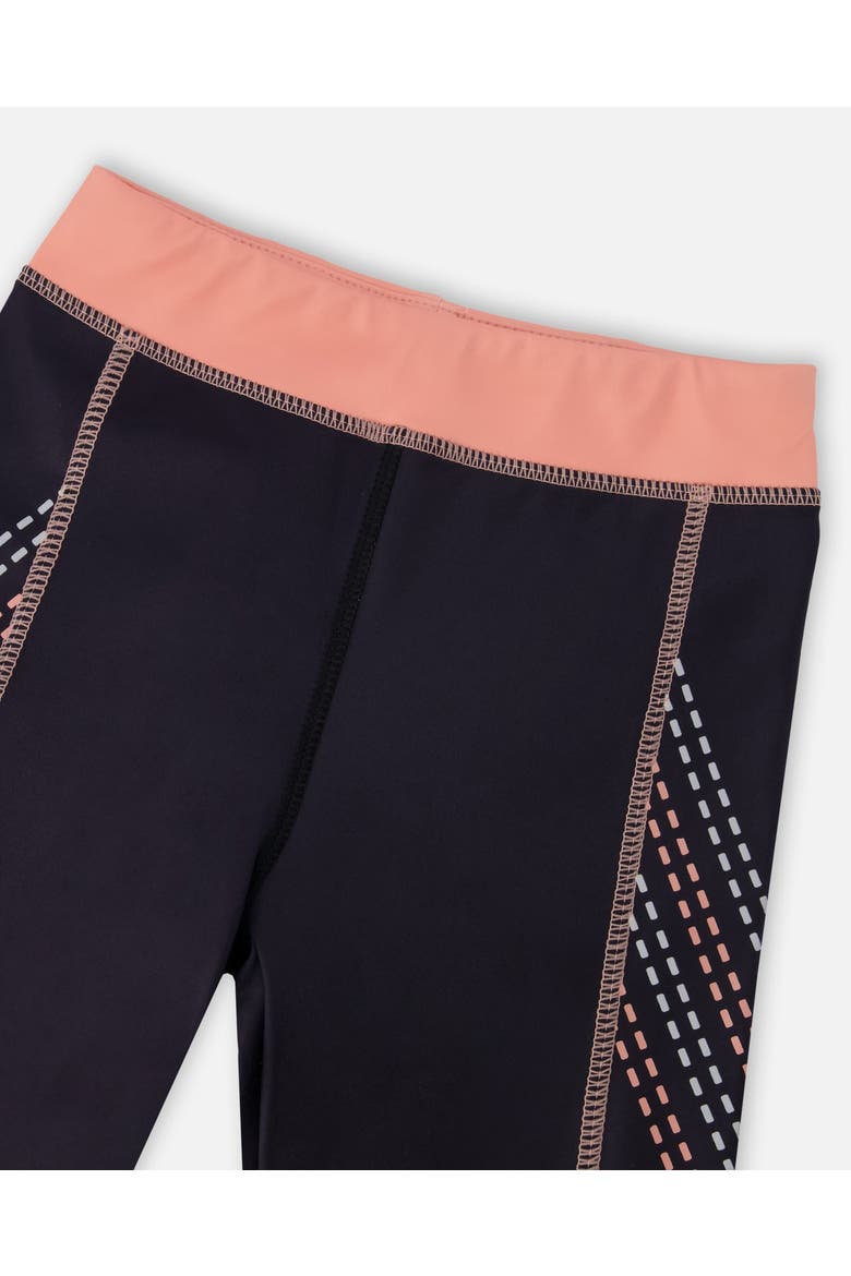 Athletic Leggings in Recycled Polyester, Alternate, color, Black