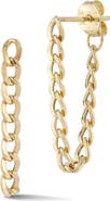 Ember Fine Jewelry 14K Gold Curb Link Front/Back Earrings