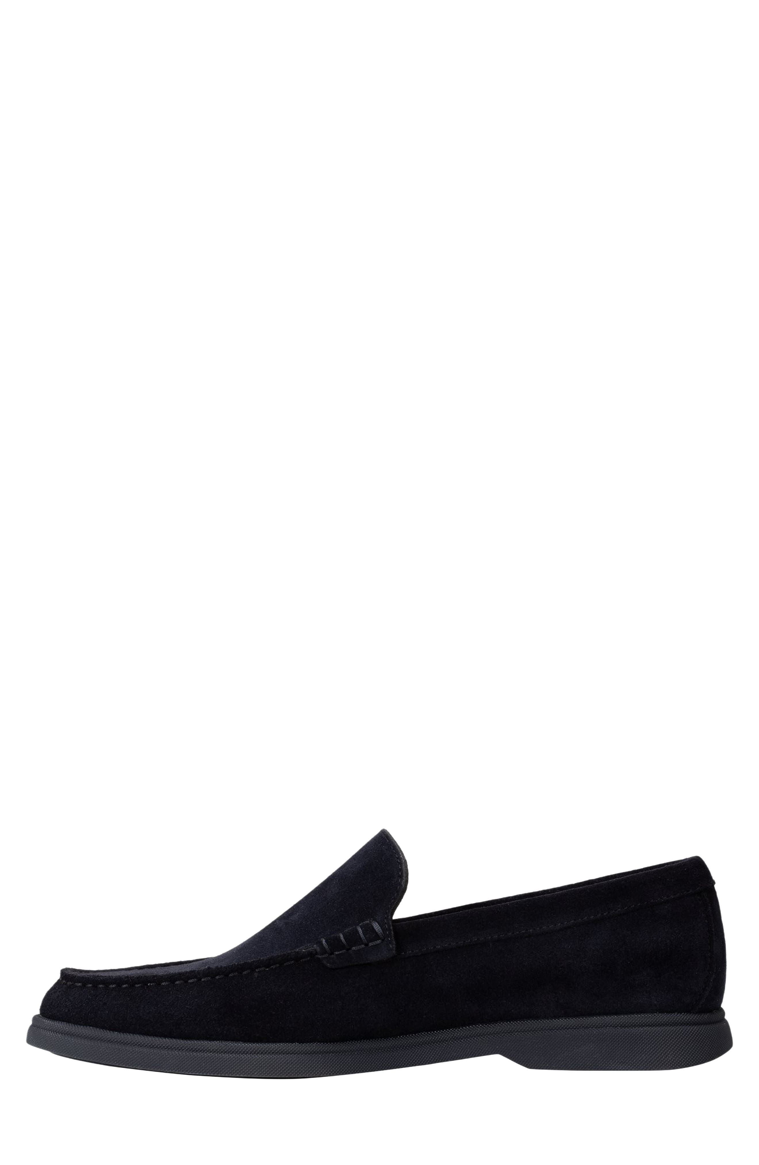 Sienne Moc Toe Loafer, Alternate, color, DARK BLUE