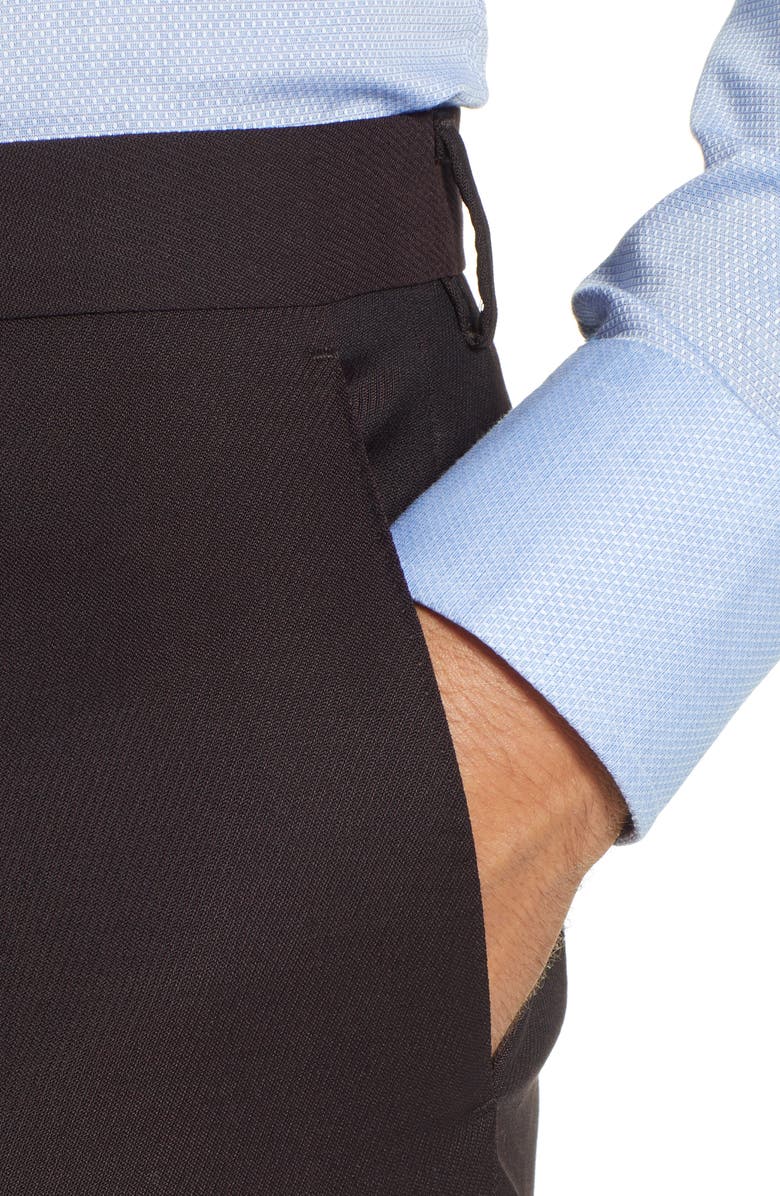 Ted Baker London Button Front Tall Twill Slim Straight Trousers, Alternate, color,