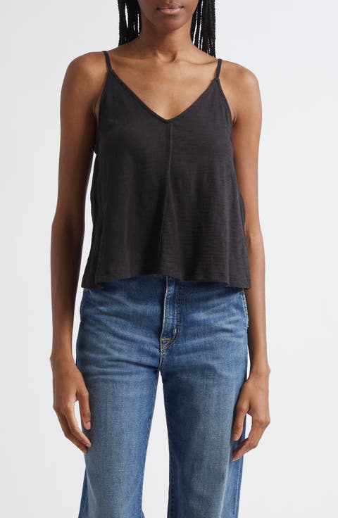 Exposed Seam Slub Cotton Camisole