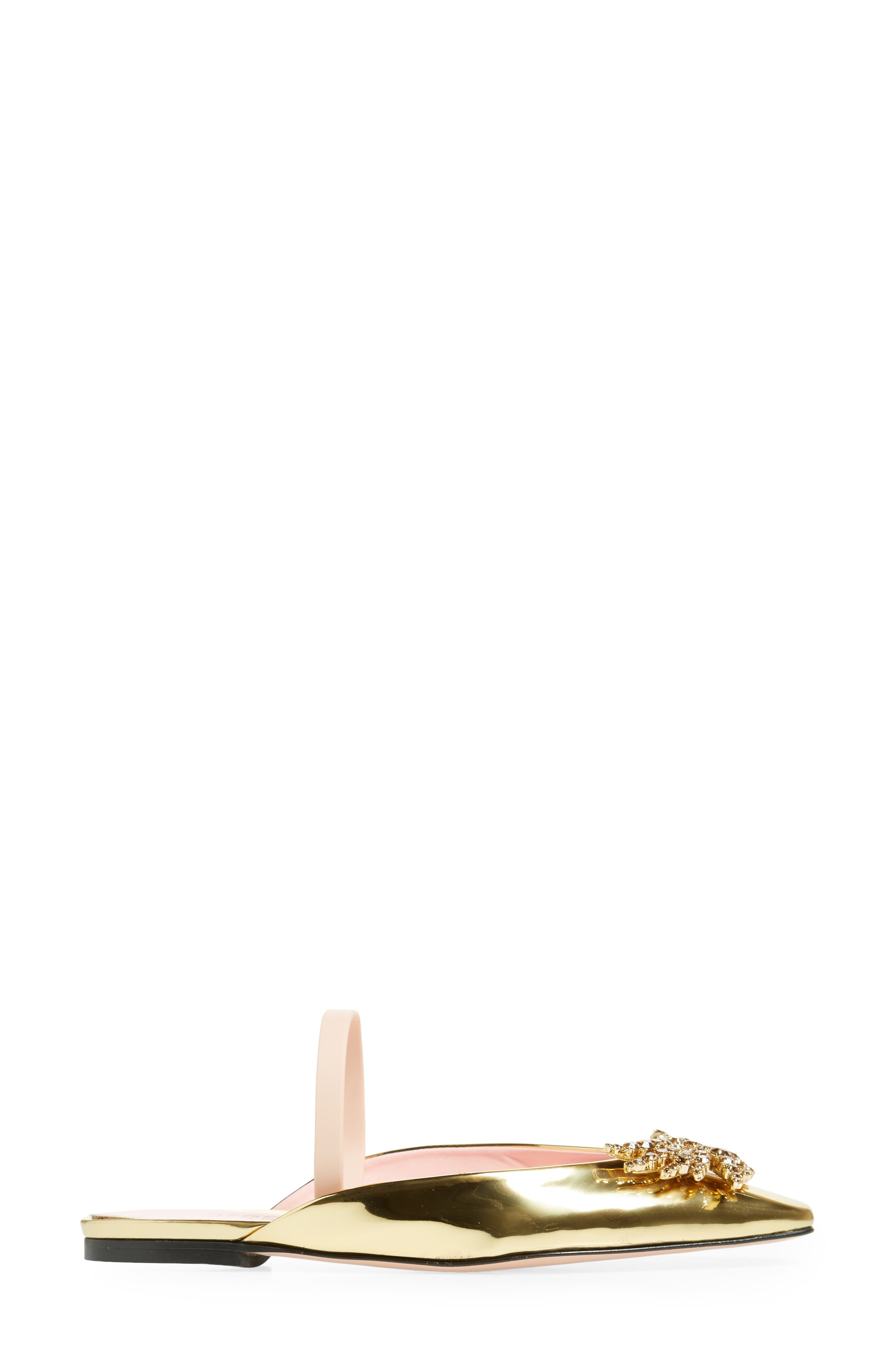 Piferi Drizella Crystal Embellished Slingback Flat, Alternate, color, 