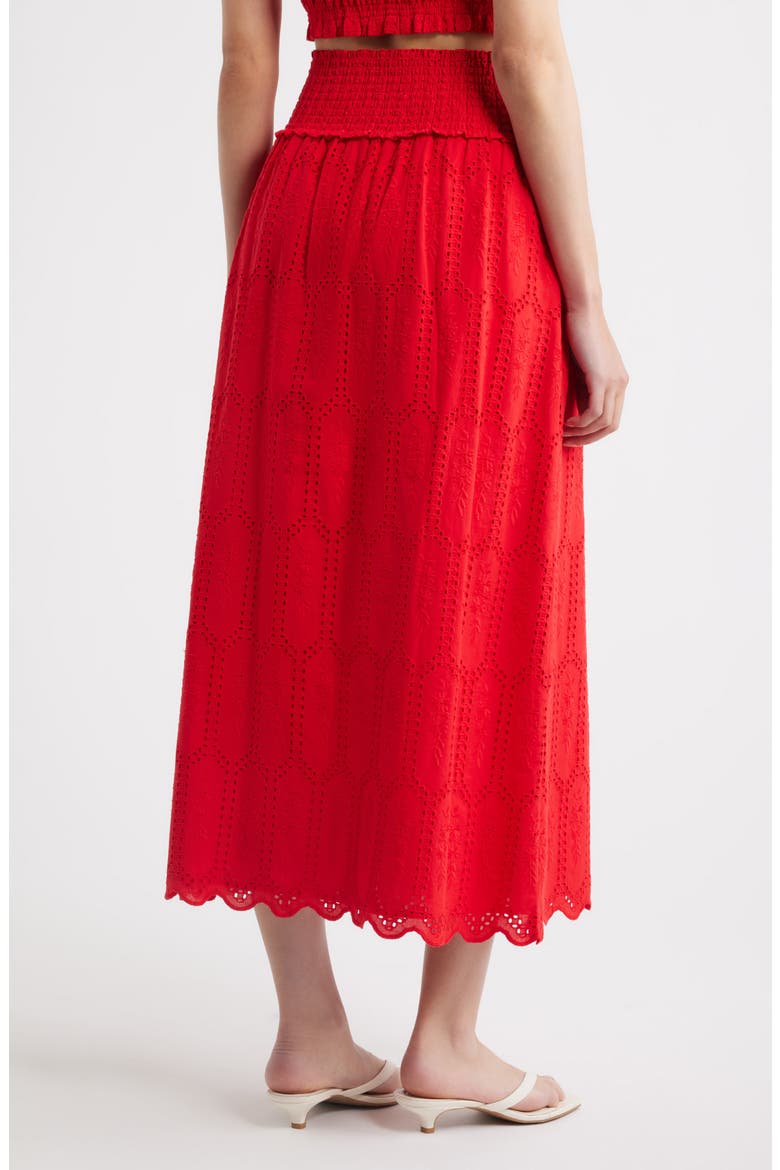 The Delphine Nap® Midi Skirt, Alternate, color, RED